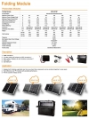 Mono solar panel, 240W Folding Solar Panel with pwm charge controller